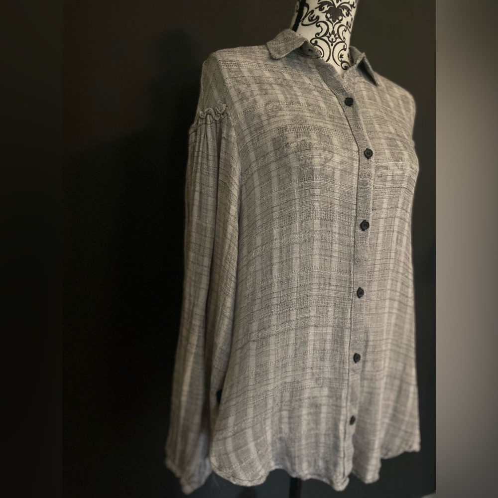 Free People Prairie Style Button Down Blouse. UGC. M.
